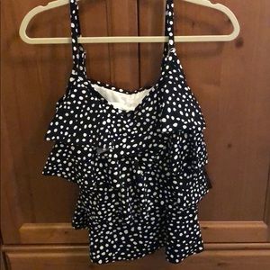 Miraclesuit tiered tankini top. NWT. Size 14